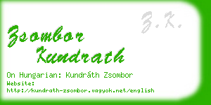 zsombor kundrath business card