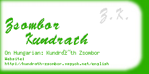 zsombor kundrath business card